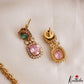 Sparkling Floral Geometric Motifs CZ Victorian Necklace NC3211