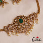 Elegant Floral Motifs AD Choker With Pearl Drops NC2811 (Available In 2 Colors)