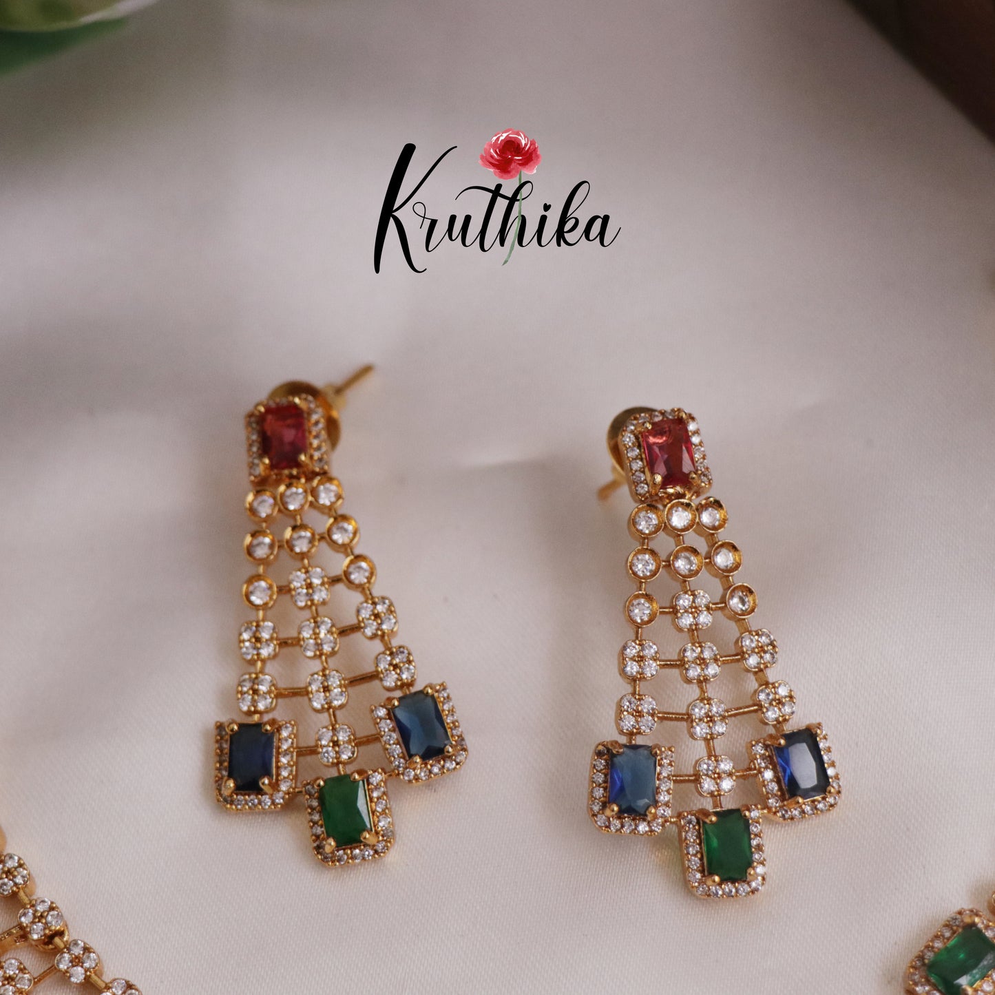 Trendy CZ Three Layer Choker NC2316 (Available in 6 Colours)