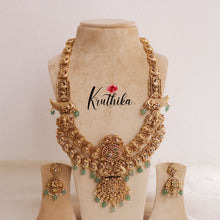 Elegant two-layer Lakshmi peacock haaram LH1862 [Available in two colours]