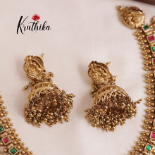 Premium Lakshmi Jadau Coin/Bottu Necklace NC2010 (Available in 4 Colours)