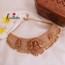 Elegant AD Lakshmi Temple Choker with Jhukas  NC1862