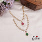 Elegant Floral Motifs AD Necklace NC2693 (Available In 3 Colors)