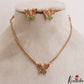 Trendy Butterfly Motifs Kemp Pendant Chain Set NC3079