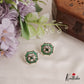Elegant Geometric Shaped Jadau Earrings E796