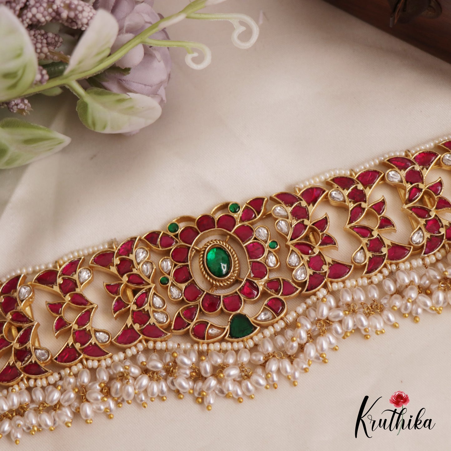Gorgeous Guttapoosalu Jadau Choker NC2576