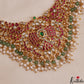 Gorgeous Peacock Motifs Guttapoosalu Jadau Necklace With Pearl Bead Drops NC3013