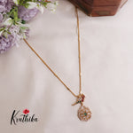 Simple Peacock Charm Pendant Chain Set NC2123