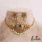 Elegant Floral Motifs AD Choker With Pearl Drops NC2811 (Available In 2 Colors)