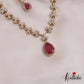 Elegant Floral Motifs AD Necklace NC2693 (Available In 3 Colors)