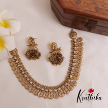 Premium Lakshmi Jadau Coin/Bottu Necklace NC2010 (Available in 4 Colours)