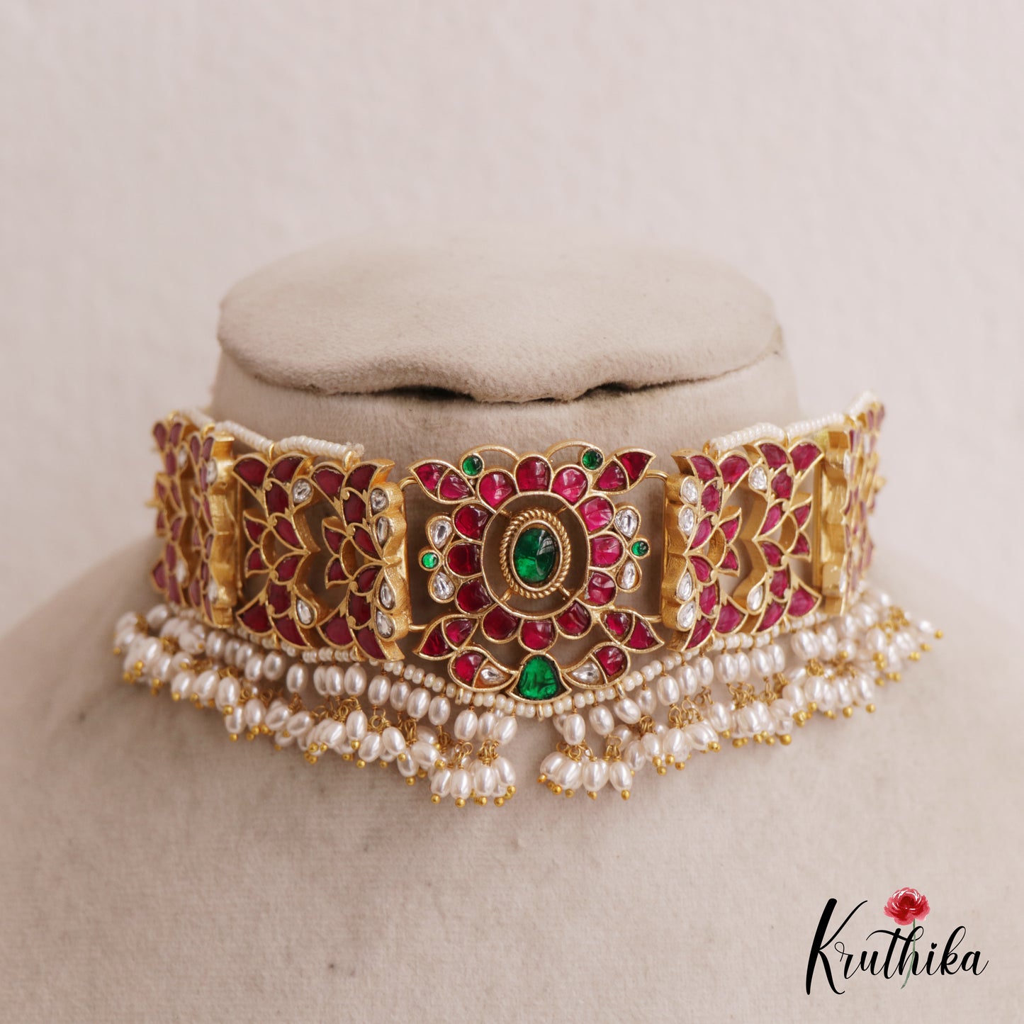 Gorgeous Guttapoosalu Jadau Choker NC2576