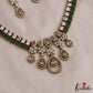 Beautiful Floral Teardrop Motifs AD Victorian Choker NC2963 (Available In 2 Colors)