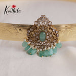 Beautiful AD Sparkling Bead Drops Victorian Pendant Vaddanam  V265 (Available in 4 Colours)