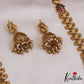 Gorgeous Antique Floral Peacock Motifs Jadau Haaram With Bead Drops LH2048 (Available In 4 Colors)