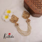 Gorgeous Temple Jada Billa with Pearl Beads J135