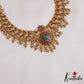 Gorgeous Antique Floral Peacock Motifs Jadau Haaram With Bead Drops LH2048 (Available In 4 Colors)