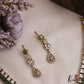 Beautiful Floral Teardrop Motifs AD Victorian Choker NC2963 (Available In 2 Colors)