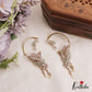 Simple Trendy CZ Sparkling Victorian Peacock Earcuff E676 (Available in 5 Colors)