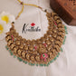 Premium Three Layer Lakshmi peacock Jadau choker NC1956 [ Available in two colours]