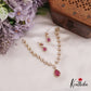 Elegant Floral Motifs AD Necklace NC2693 (Available In 3 Colors)