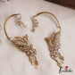Simple Trendy CZ Sparkling Victorian Peacock Earcuff E676 (Available in 5 Colors)
