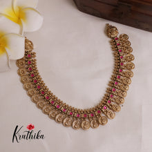 Premium Lakshmi Jadau Coin/Bottu Necklace NC2010 (Available in 4 Colours)