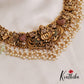 Premium Antique Nagas Lakshmi Peacock Guttapoosalu Necklace NC2520 (Available in 2 Colours)