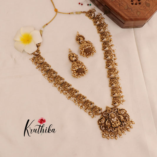 Premium polish Lakshmi Devi AD bridal Haaram LH236