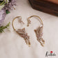 Simple Trendy CZ Sparkling Victorian Peacock Earcuff E676 (Available in 5 Colors)