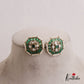 Elegant Geometric Shaped Jadau Earrings E796