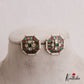 Elegant Geometric Shaped Jadau Earrings E796