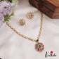 Eleagnt Floral Motifs AD Necklace NC2724 (Available In 3 Colors)