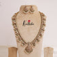 Elegant Victorian AD Stones Guttaposalu Harram with Pastel Green Beads Drops LH1858