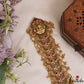 Premium Antique Nagas Lakshmi Peacock Motifs Jada Billa With Bead Drops J392 (Available In 2 Colors)