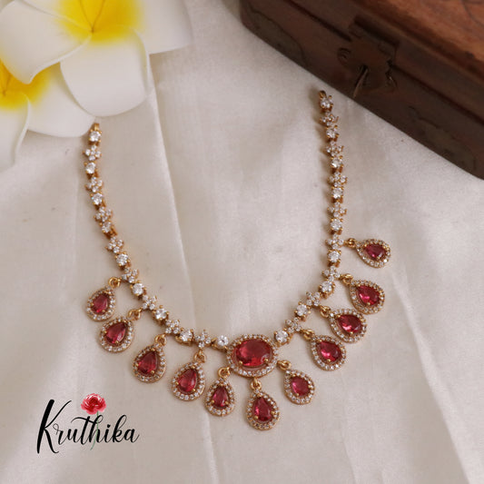 Pretty AD Necklace NC1913  [ Available in two colours]