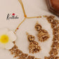 Premium polish Lakshmi Devi peacock necklace NC568