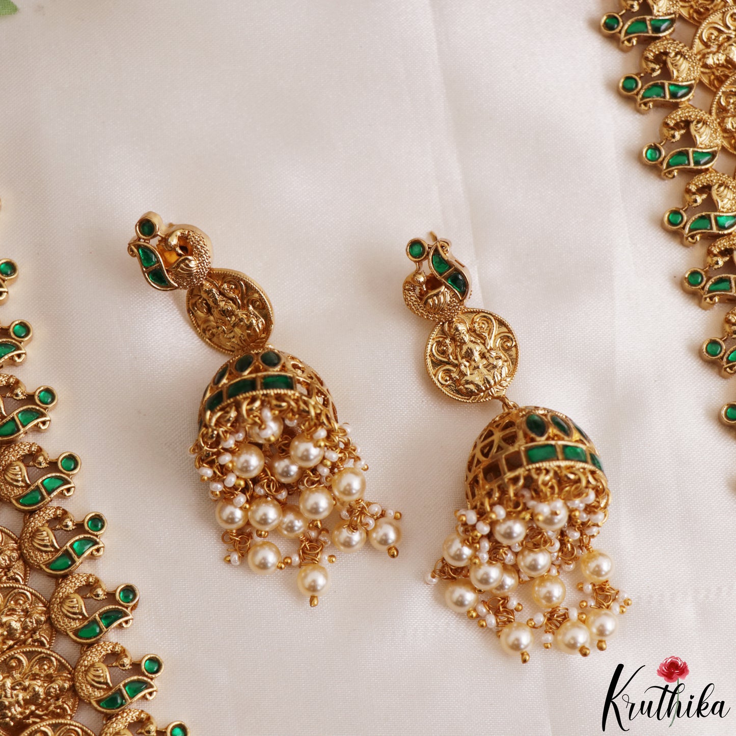 Traditional Antique Lakshmi Kasu Haaram LH2207 (Available In 2 Colors)