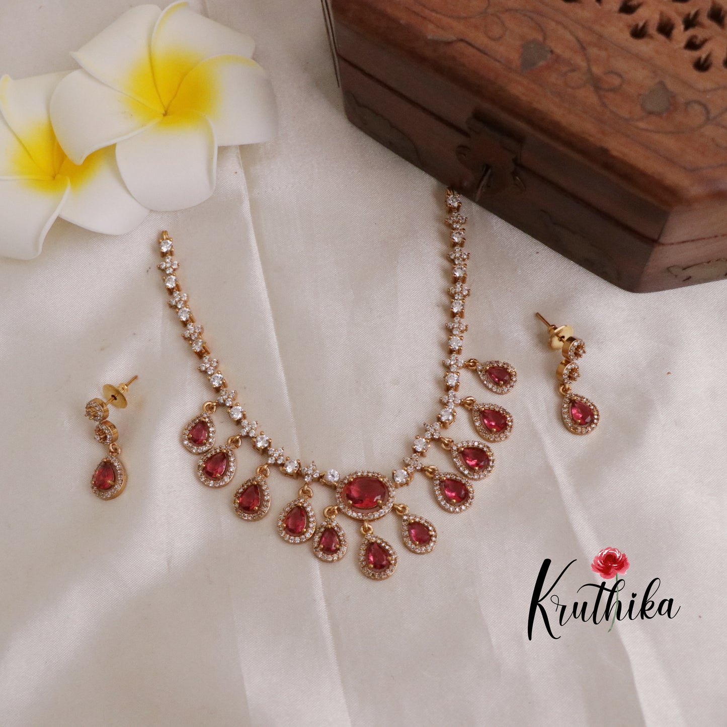 Pretty AD Necklace NC1913  [ Available in two colours]