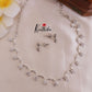 Trendy Simple CZ Flower Design Necklace NC1833