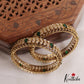 Beautiful AD Leaf Sparkling Bangles B364 (Set Of 2 Bangles)