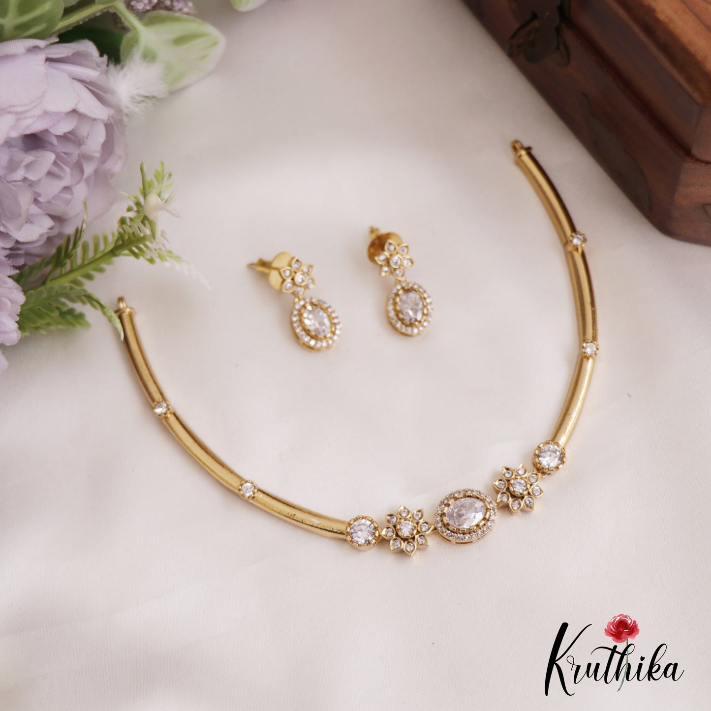 Trendy AD Hasli Necklace NC2189 (Available in 3 Colors)