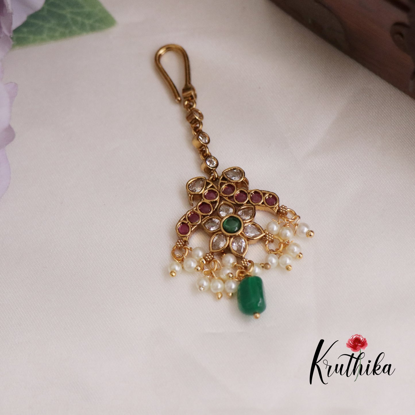 Trendy Kemp Peacock Maang Tikka MT280