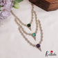Trendy Leaf Motifs AD Victorian Necklace NC2765 (Available In 5 Colors)