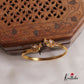 Cute parrot uncut stones Openable Kada B329
