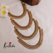 Premium Lakshmi Jadau Coin/Bottu Necklace NC2010 (Available in 4 Colours)