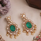 Gorgeous Geometric Motifs Victorian Moissanite Choker With Pearl Drops NC2964 (Available In 2 Colors)