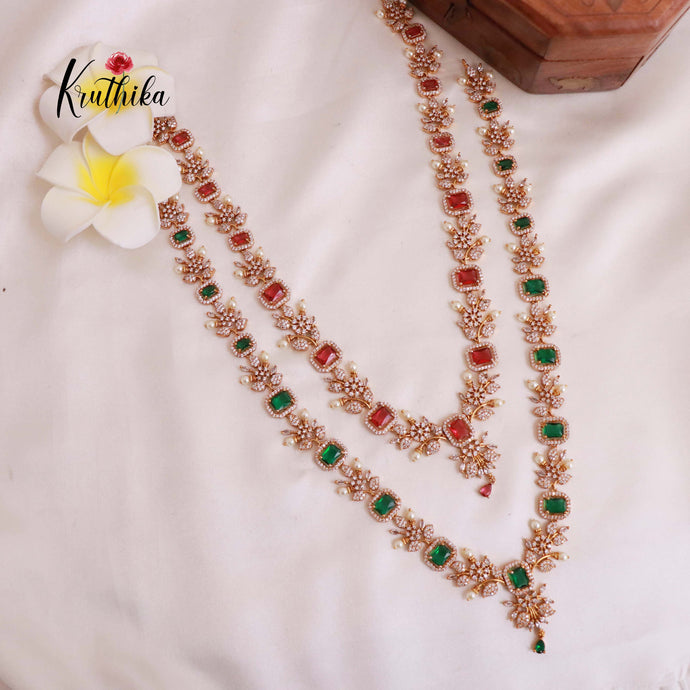 Pretty AD Flower Design Haaram LH1785 (Available in 2 Colours)