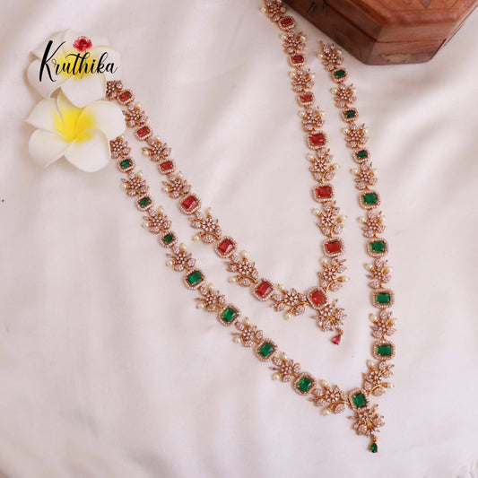 Pretty AD Flower Design Haaram LH1785 (Available in 2 Colours)