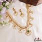 Elegant Teardrop Motifs Guttapoosalu Necklace With Pearl Drops NC3216